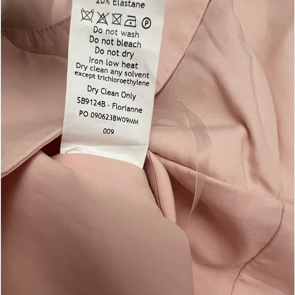 HOUSE OF CB 'Florianne' Soft Peach Bow Mini Dress - Picture 8 of 8